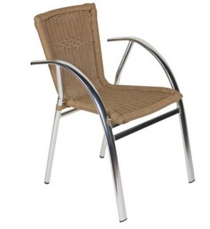 Fauteuil aluminium terrasse restaurant BAHAMAS - Devis sur Techni-Contact.com - 1