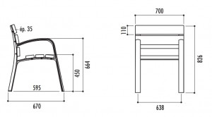 Fauteuil fonte et bois - Devis sur Techni-Contact.com - 2