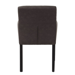 Fauteuil marron avec pieds noirs - Devis sur Techni-Contact.com - 1