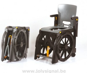 Fauteuil roulant pliable de douche et toilettes - Devis sur Techni-Contact.com - 1