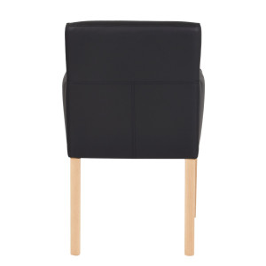 Fauteuil simili cuir noir - Devis sur Techni-Contact.com - 1