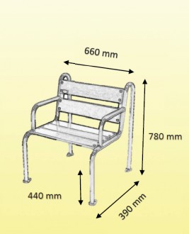 Fauteuil urbain bois et acier - Devis sur Techni-Contact.com - 2