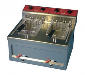 Friteuse professionnelle électrique 2 x 12 L max - Devis sur Techni-Contact.com - 1