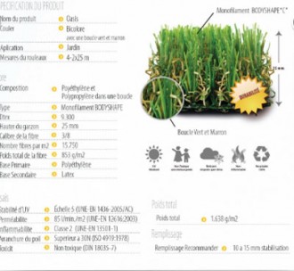 Gazon artificiel pour jardin - Devis sur Techni-Contact.com - 3