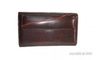 Grand portefeuille pour femme cuir marron - Devis sur Techni-Contact.com - 1