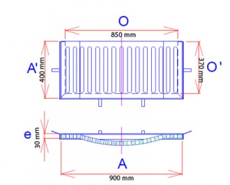 Grille avaloir concave à cadre en fonte C 250 - Devis sur Techni-Contact.com - 2