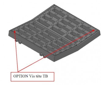 Grille concave à cadre en fonte ductile C 250 - Devis sur Techni-Contact.com - 1