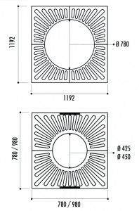 Grille d'arbre de côte en fonte - Devis sur Techni-Contact.com - 2