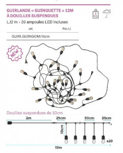 Guirlande lumineuse style Guinguette  - Devis sur Techni-Contact.com - 3