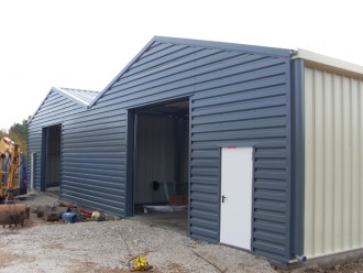 Hangar de stockage en acier galvanisé plié - Devis sur Techni-Contact.com - 1