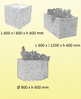 Jardinière en béton à poser - Devis sur Techni-Contact.com - 5