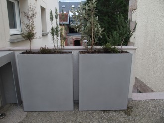 Jardinière rectangulaire en béton fibré - Devis sur Techni-Contact.com - 6