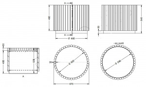 Jardinière ronde en bois - Devis sur Techni-Contact.com - 2