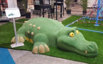 Jeu caoutchouc crocodile 3D pour aire de jeux - Devis sur Techni-Contact.com - 1
