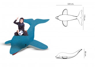 Jeu caoutchouc dauphin 3D pour aire de jeux - Devis sur Techni-Contact.com - 2