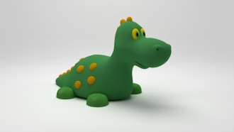 Jeu caoutchouc dino 3D pour aire de jeux - Devis sur Techni-Contact.com - 2