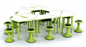 Table scolaire modulable - JUK 091-1-76 - Devis sur Techni-Contact.com - 3