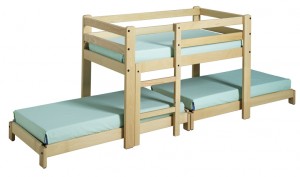 Lit pour enfant surélevé en bois - Devis sur Techni-Contact.com - 3