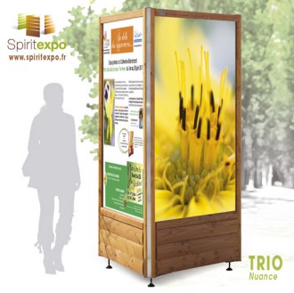 Location totem d'affichage bois - Devis sur Techni-Contact.com - 2