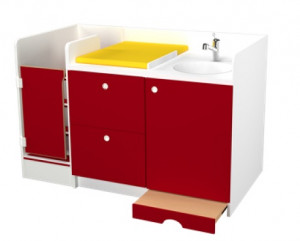 Meuble compact avec vasque crèche - Devis sur Techni-Contact.com - 1