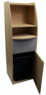 Meuble de poubelle en bois pour snack - Devis sur Techni-Contact.com - 1