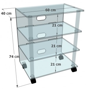 Meuble TV hifi roulettes - Devis sur Techni-Contact.com - 6