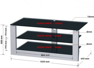 Meuble TV pour écran PDP et LCD - Devis sur Techni-Contact.com - 2