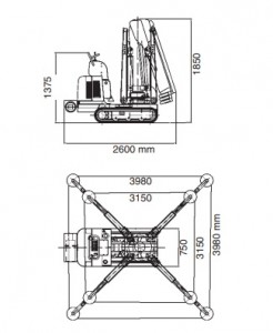 Mini grue de levage  2050 Kg - Devis sur Techni-Contact.com - 3