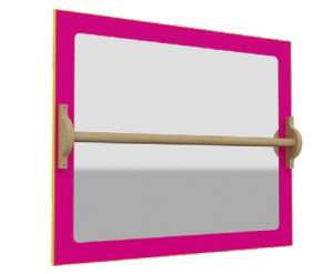 Miroir mural avec barre de maintien - Devis sur Techni-Contact.com - 1