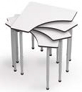 Table modulable et réglable en hauteur - Mobitar Mar - Devis sur Techni-Contact.com - 2