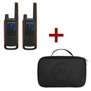 Motorola T82 Talkabout +Mallette de transport - Talkie Walkie sans Licence - Devis sur Techni-Contact.com - 1