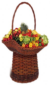 Panier pour fruits en osier - Devis sur Techni-Contact.com - 1