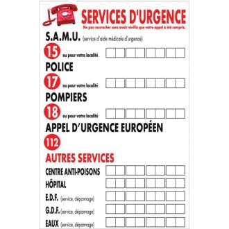 Panneau consigne d'urgence pour hôtels - Devis sur Techni-Contact.com - 2