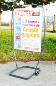 Panneau d'affichage extérieur sur roulettes - Devis sur Techni-Contact.com - 3