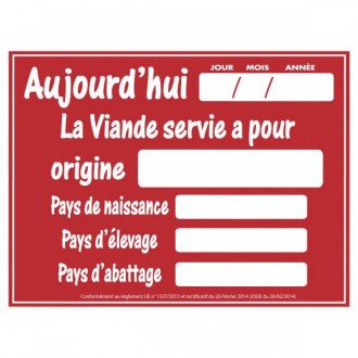 Panneau d'affichage pour boucherie - Devis sur Techni-Contact.com - 2