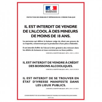 Panneau d'affichage réglementaire alcool - Devis sur Techni-Contact.com - 1