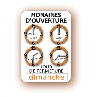 Panneau d'horaires tous commerces - Devis sur Techni-Contact.com - 2