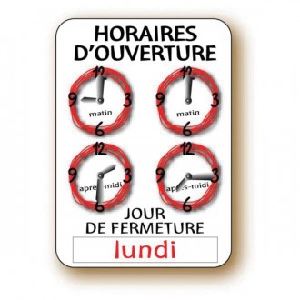 Panneau d'horaires tous commerces - Devis sur Techni-Contact.com - 4