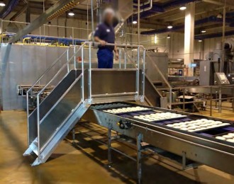 Passerelle double accès sur chaîne de production - Devis sur Techni-Contact.com - 2