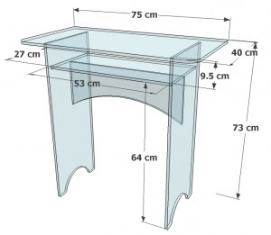 Petit bureau d'ordinateur - Devis sur Techni-Contact.com - 5