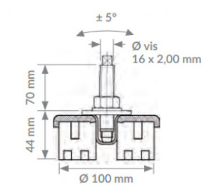 Pied antivibratoire réglable en inox - Devis sur Techni-Contact.com - 4