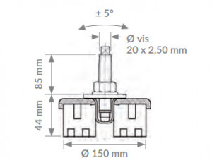 Pied antivibratoire réglable en inox - Devis sur Techni-Contact.com - 5