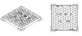 Plaque d'égout carrée PMR à grille C 250 - Devis sur Techni-Contact.com - 3