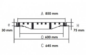 Plaque d'égout ronde à grille concave D 400 - Devis sur Techni-Contact.com - 2