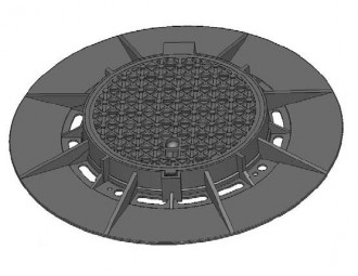 Plaque d'égout ronde en fonte ductile D 400 - Devis sur Techni-Contact.com - 1