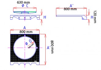 Plaque de recouvrement profil A articulée C 250 - Devis sur Techni-Contact.com - 2