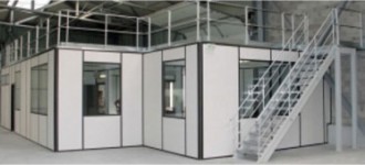 Plateforme avec bureau à cloison modulaire - Devis sur Techni-Contact.com - 3