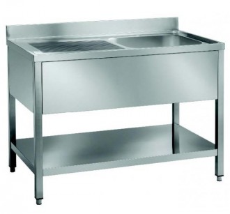 Plonge 1 bacs en inox - Devis sur Techni-Contact.com - 1