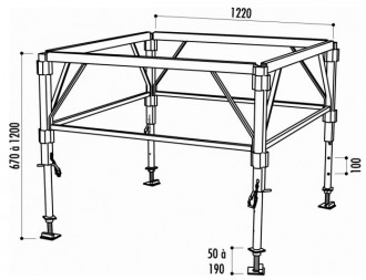 Podium modulable - Devis sur Techni-Contact.com - 3