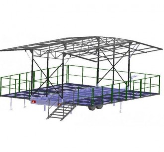 Podium tractable - Devis sur Techni-Contact.com - 2